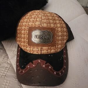 Houston Brown and Tan Men's Hat